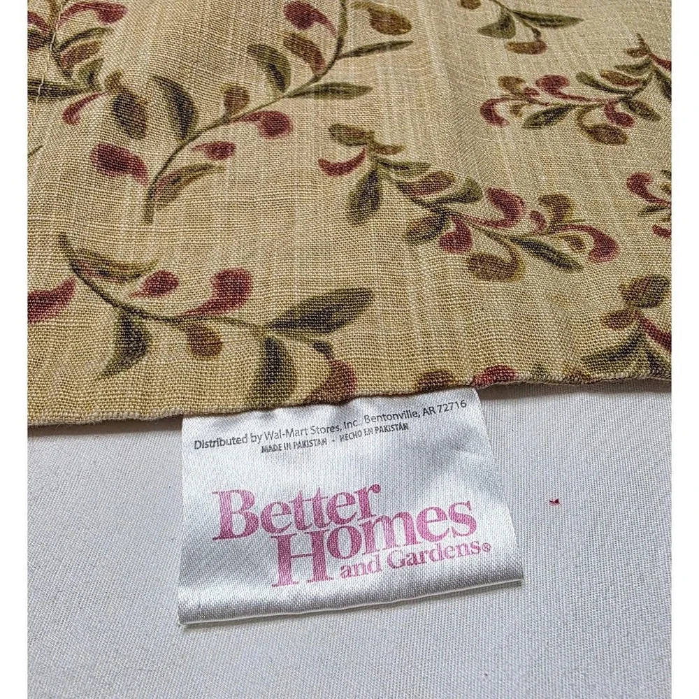 Better Homes and Garden Tuscan Retreat Valance Reversible Cotton 40